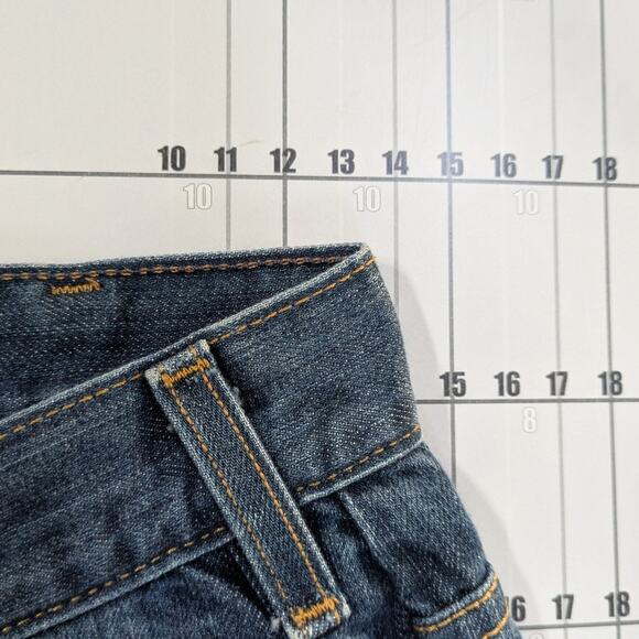 Vintage Levi's Low Rise Flare Jeans Womens 7 26 Blue Dark Bootcut Retro Y2K - Picture 9 of 10